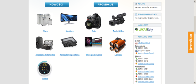 Screenshot of Fotoklik with images