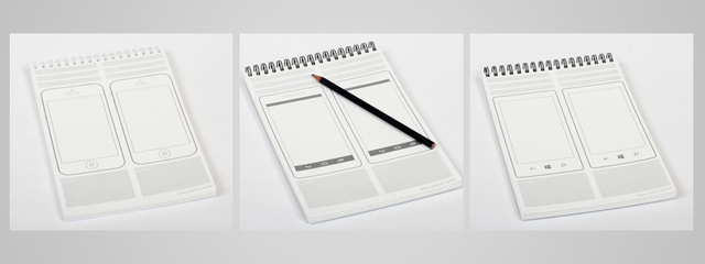 Example of paper prototyping template